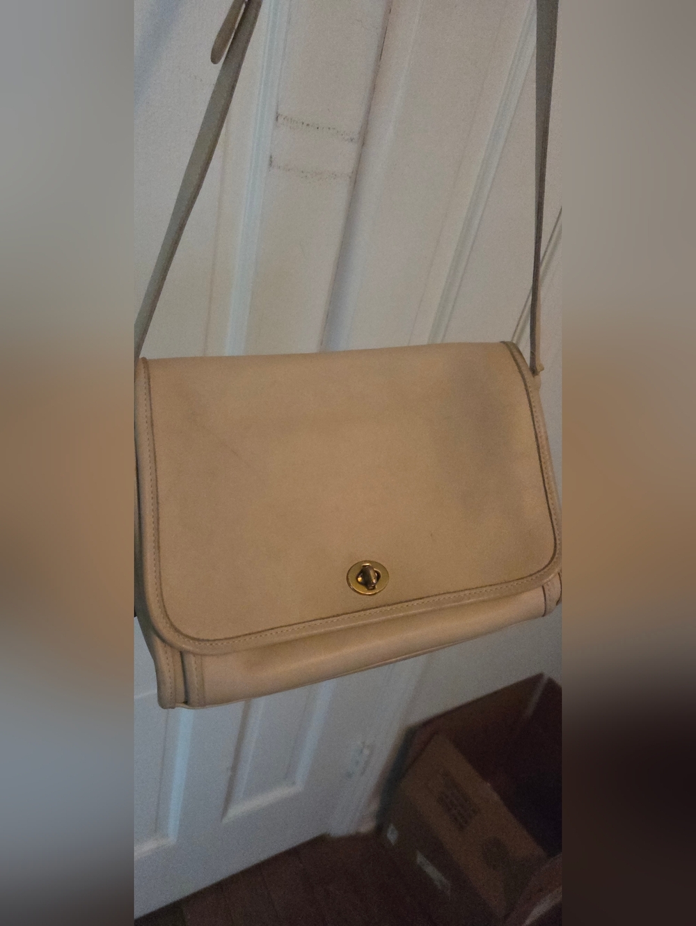 Beige Coach Ridgefield 1912 Vintage Purse